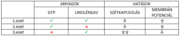 GTP és linolénsav hatása a mitokondriumban lévő szétkapcsolásra és a membránpotenciál változásra