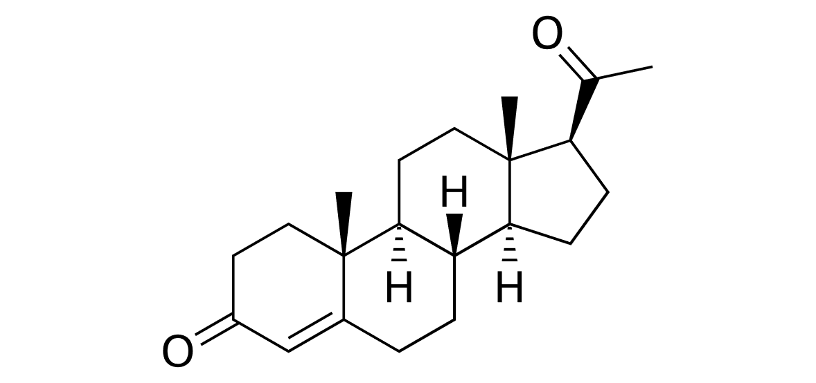 Structure of Progesterone.png